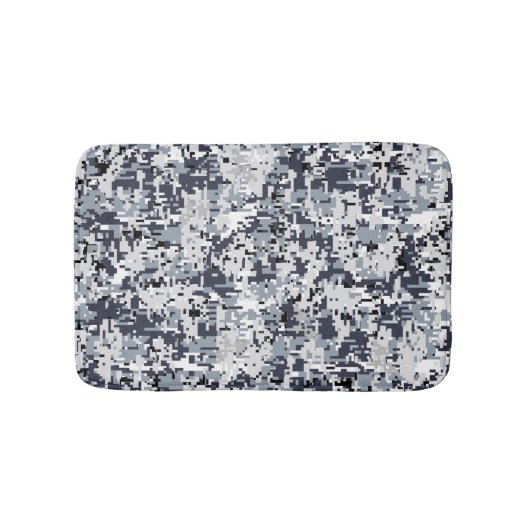 Urban Style Silver Gray Digital Camouflage Badmat (Voorkant)