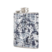 Urban Style Silver Gray Digital Camouflage Heupfles (Links)