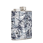 Urban Style Silver Gray Digital Camouflage Heupfles (Rechts)
