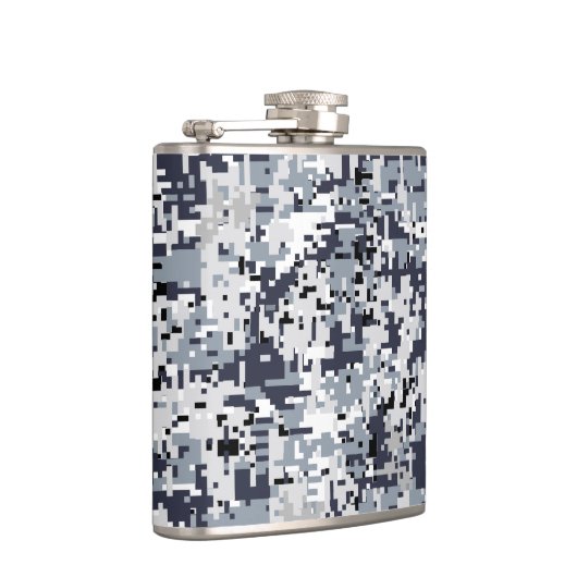 Urban Style Silver Gray Digital Camouflage Heupfles (Rechts)