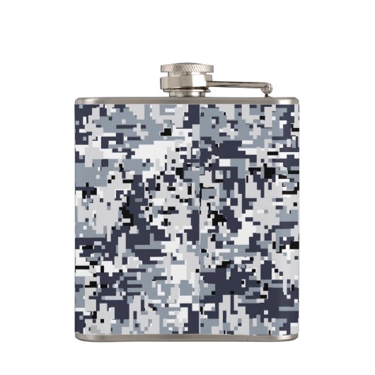 Urban Style Silver Gray Digital Camouflage Heupfles (Achterkant)