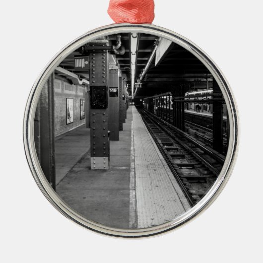 Urban Subway foto Metalen Ornament (Voorkant)