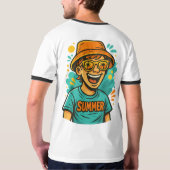 Urban Summer Vibes Cartoon T-shirt – Bright & Fun  (Achterkant)