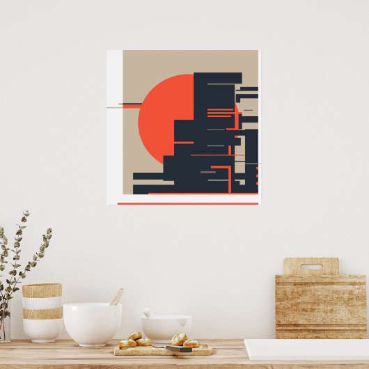 Urban Sunset, Poster (Keuken)