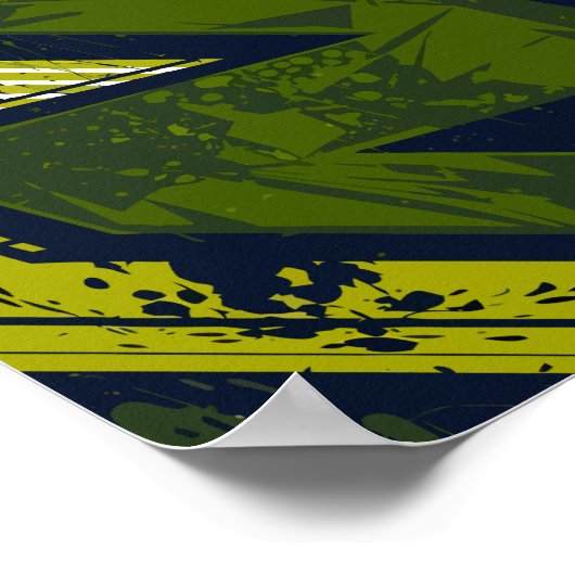 Urban Surge – A Bold Collision of Motion & Contras Poster (Hoek)