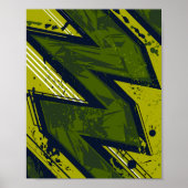 Urban Surge – A Bold Collision of Motion & Contras Poster (Voorkant)