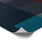 Urban Symphony: Geometric City Rhythm Abstract Poster (Hoek)