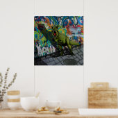 Urban T-Rex Poster (Keuken)