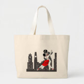 Urban tango grote tote bag (Voorkant)