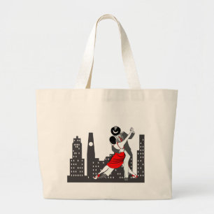 Urban tango grote tote bag