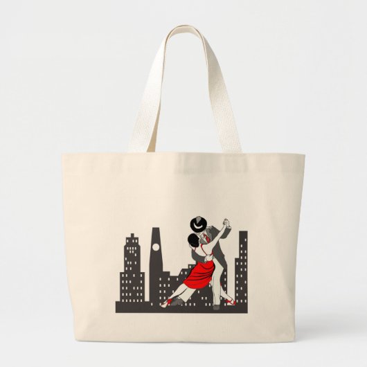 Urban tango grote tote bag (Voorkant)