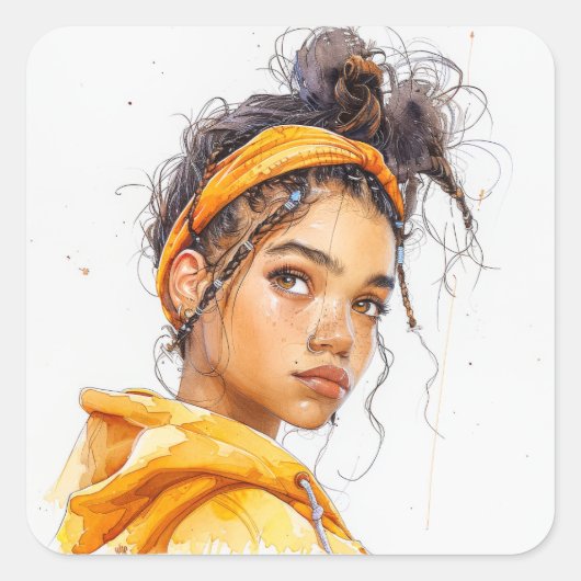 Urban Teen Vierkante Sticker (Voorkant)