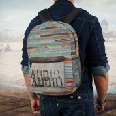 Urban-thema loft stijl audiofiele muziek liefhebbe bedrukte rugzak