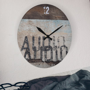 Urban-thema loft stijl audiofiele muziek liefhebbe grote klok