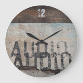 Urban-thema loft stijl audiofiele muziek liefhebbe grote klok (Voorkant)