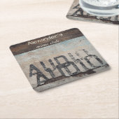 Urban-thema loft stijl audiofiele muziek liefhebbe kartonnen onderzetters (Schuin)