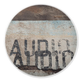 Urban-thema loft stijl audiofiele muziek liefhebbe keramische knop