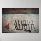 Urban-thema loft stijl audiofiele muziek liefhebbe poster (Voorkant)