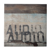 Urban-thema loft stijl audiofiele muziek liefhebbe tegeltje (Voorkant)