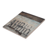 Urban-thema loft stijl audiofiele muziek liefhebbe tegeltje (Zijkant)