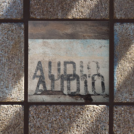 Urban-thema loft stijl audiofiele muziek liefhebbe tegeltje