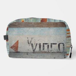 Urban-thema loft stijl audiofiele muziek liefhebbe toilettasje