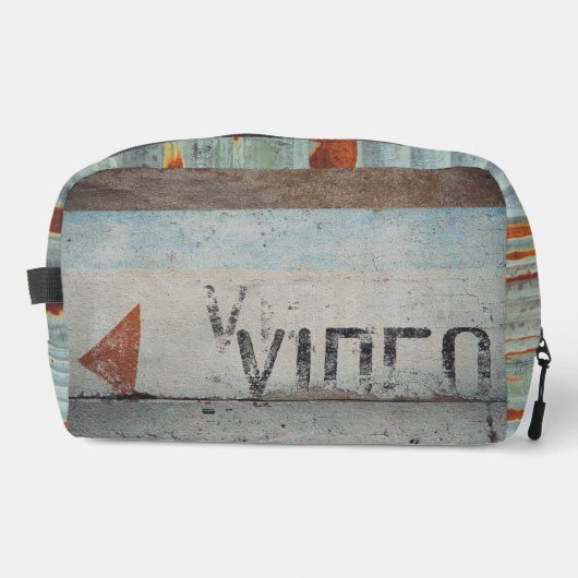 Urban-thema loft stijl audiofiele muziek liefhebbe toilettasje (Voorkant)