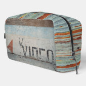 Urban-thema loft stijl audiofiele muziek liefhebbe toilettasje (Rechterhoek)