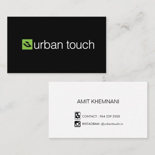 Urban Touch Visitekaartje (Voorkant / Achterkant)