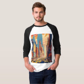 Urban Traffic City Design T-shirt" T-shirt (Voorkant volledig)