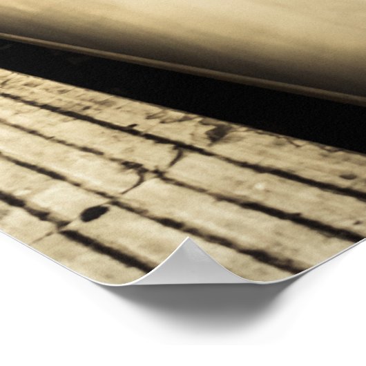 Urban Train Reflections: het moderne stadsplatform Poster (Hoek)