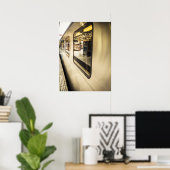 Urban Treinreflecties Modern Stad Platform Poster (Thuiskantoor)