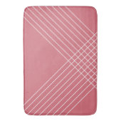Urban Trendy Geometric Coral Pink Badmat (Voorkant Verticaal)