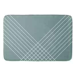 Urban Trendy Geometrische Sage Green Badmat