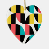 Urban, trendy, kleurrijk, modern grafisch patroon keramisch ornament (Rechts)