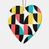 Urban, trendy, kleurrijk, modern grafisch patroon keramisch ornament (Links)