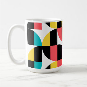 Urban, trendy, kleurrijk, modern grafisch patroon koffiemok