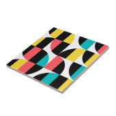 Urban, trendy, kleurrijk, modern grafisch patroon tegeltje (Zijkant)