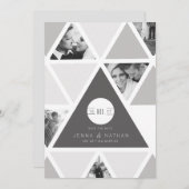 Urban Triangle Overlay | Modern Sla de datum op Save The Date (Voorkant / Achterkant)