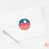 Urban Twilight Ronde Sticker (Envelop)
