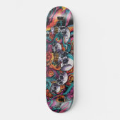 Urban Ukiyo-E Skateboard Deck | Dark Fantasy Stree (Voorkant)