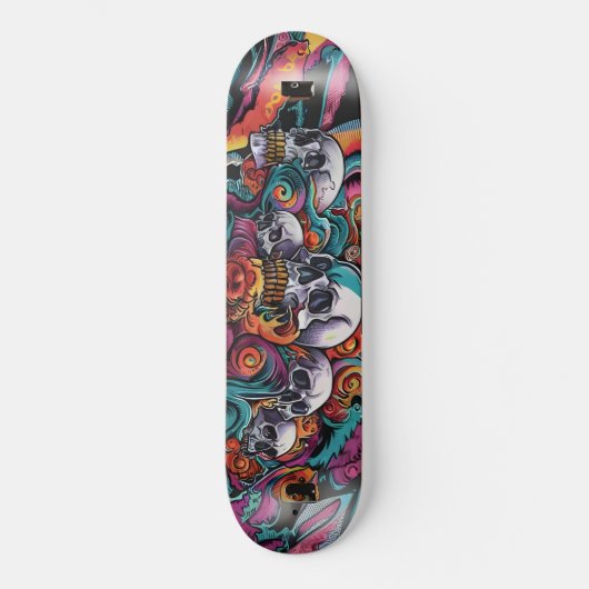 Urban Ukiyo-E Skateboard Deck | Dark Fantasy Stree (Voorkant)