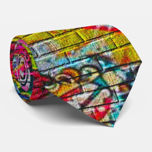 Urban Underground NY Graffiti Stropdas (Opgerold)