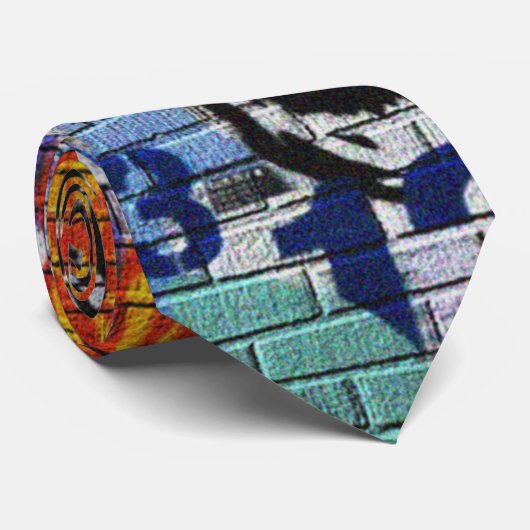 Urban Underground NY Graffiti Stropdas (Opgerold)