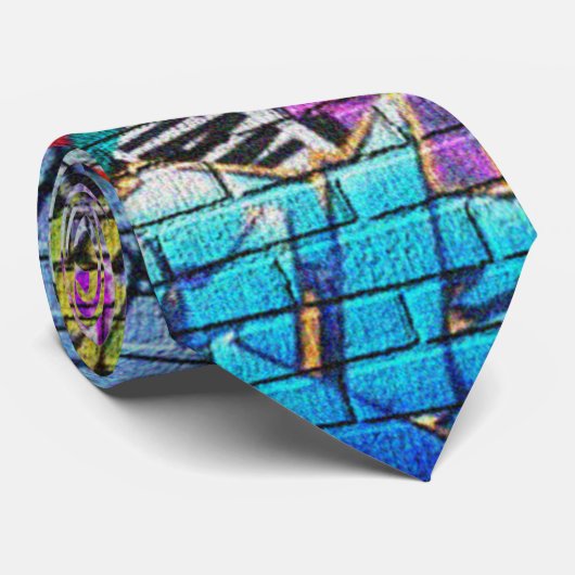 Urban Underground NY Graffiti Stropdas (Opgerold)