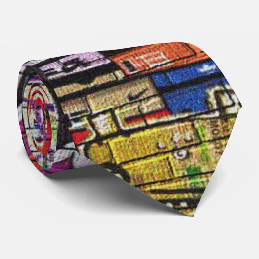 Urban Underground NY Graffiti Stropdas (Opgerold)