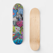 Urban Underground NYC Graffiti Popsicle Deck Persoonlijk Skateboard (Voorkant)