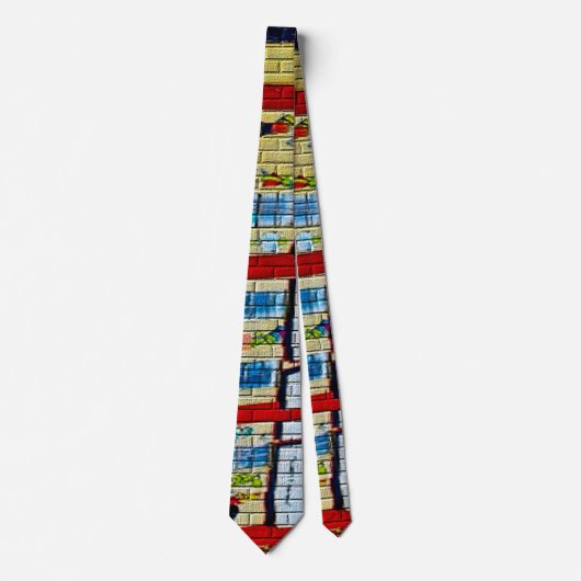 Urban Underground NYC Graffiti Stropdas (Voorkant)