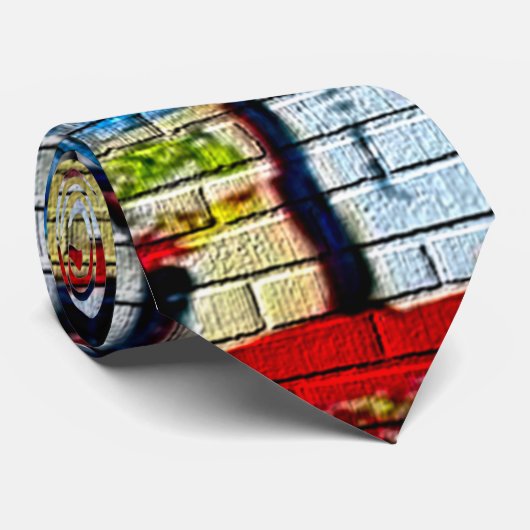 Urban Underground NYC Graffiti Stropdas (Opgerold)