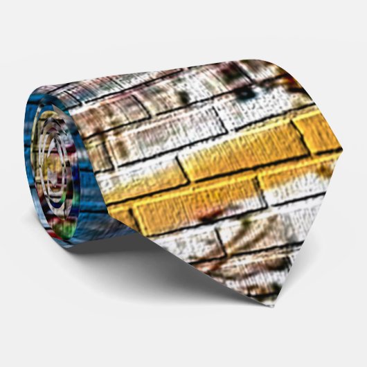 Urban Underground NYC Graffiti Stropdas (Opgerold)